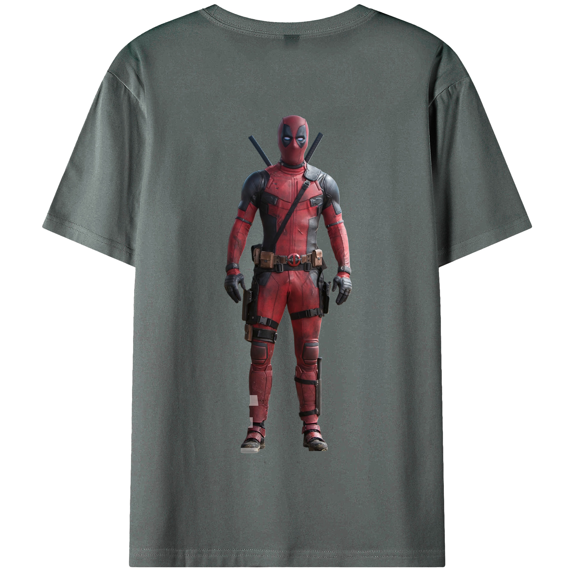 （画像用） Deadpool デッドプール 綿100％半袖Tシャツ（背面プリント）